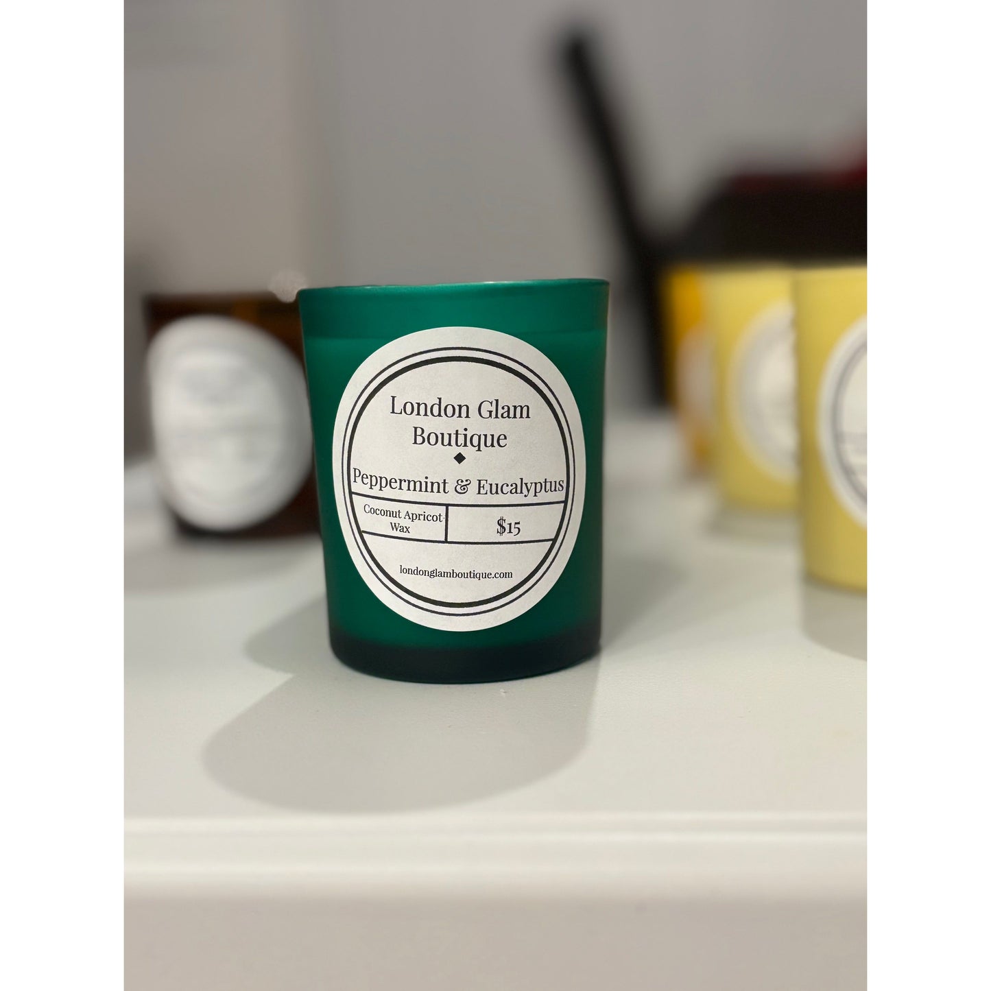 Peppermint and eucalyptus Candle