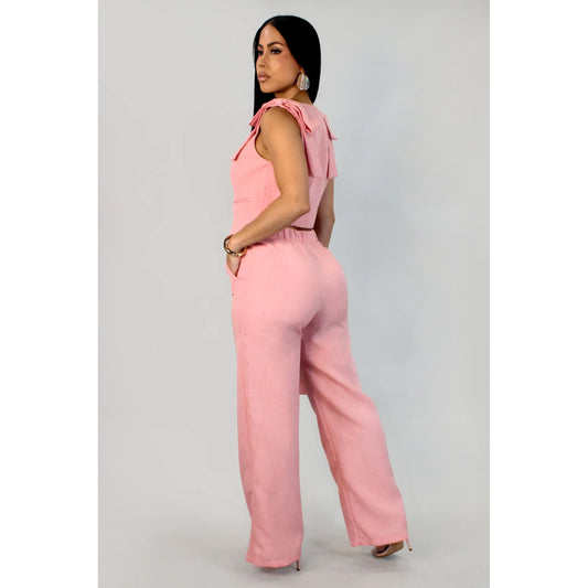 Blush Executive Pant Set -New Arrival