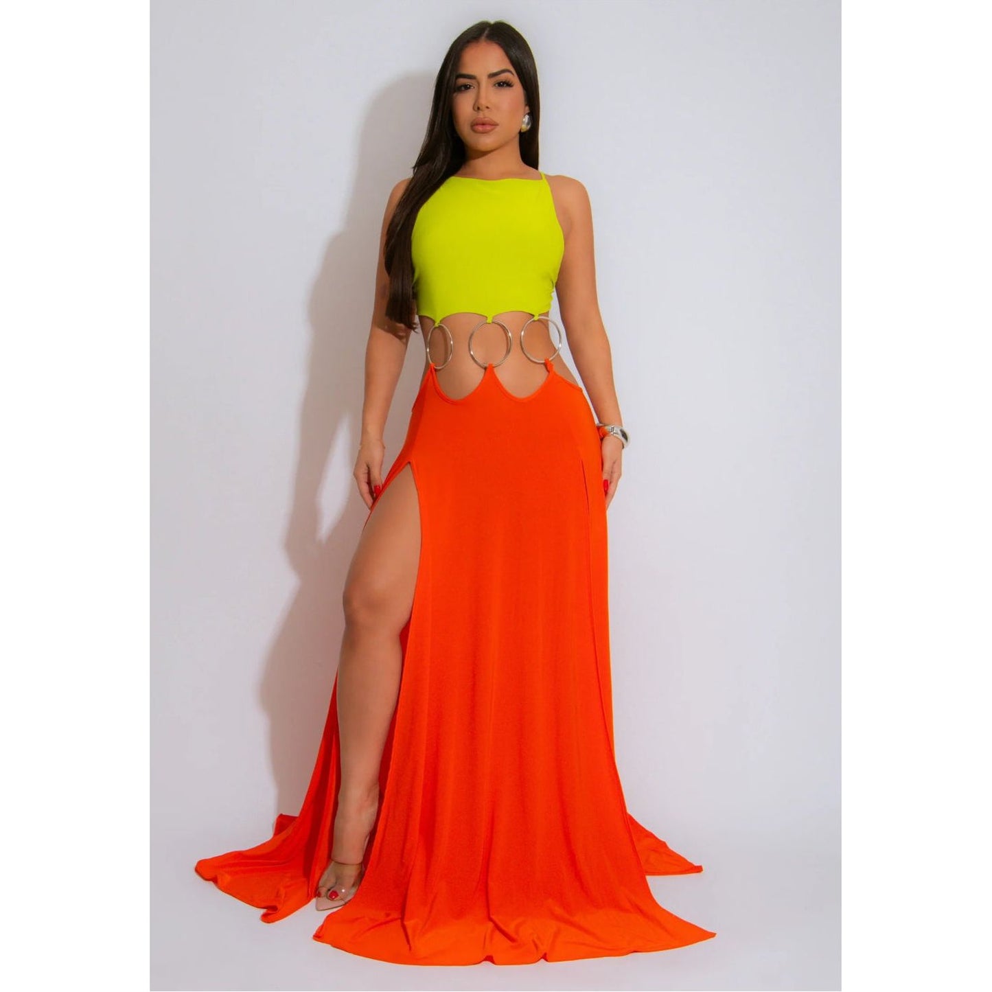 All in Maxi Dress Orange-New Arrival