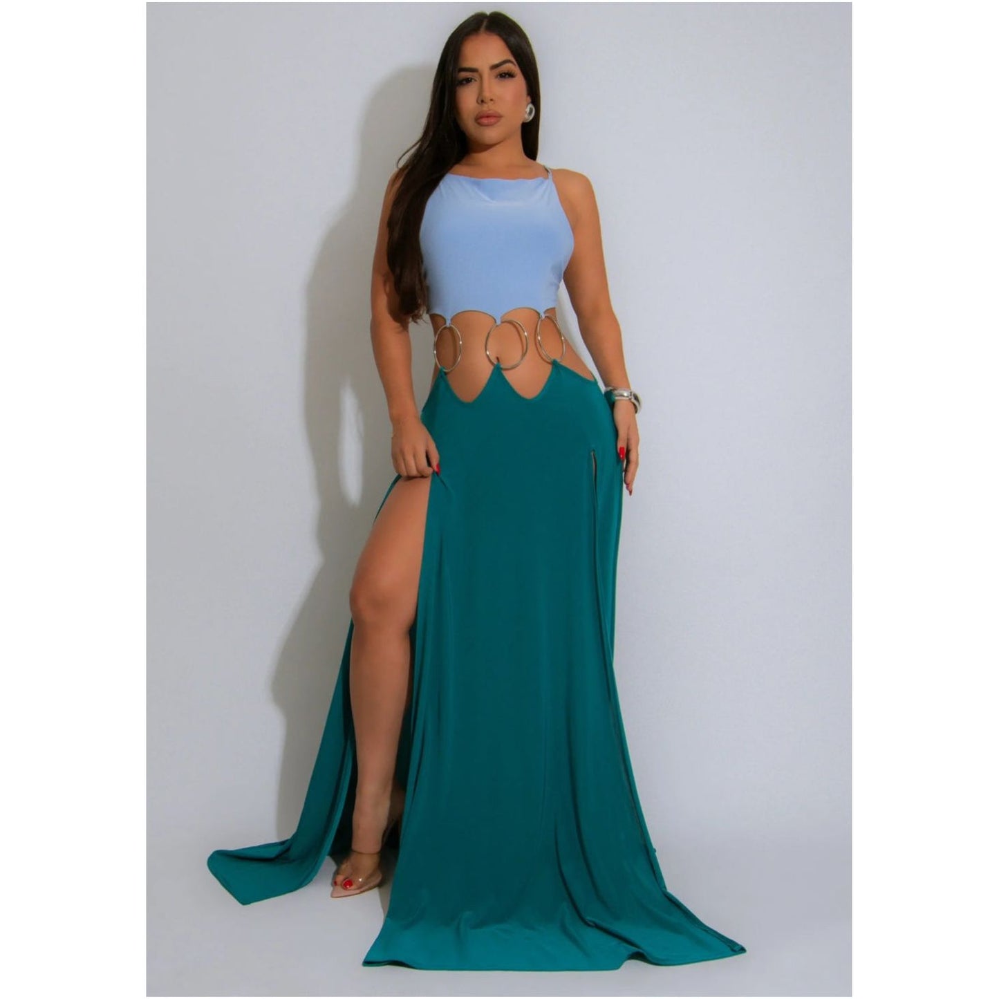 All in Maxi Dress Blue- New Arrivals