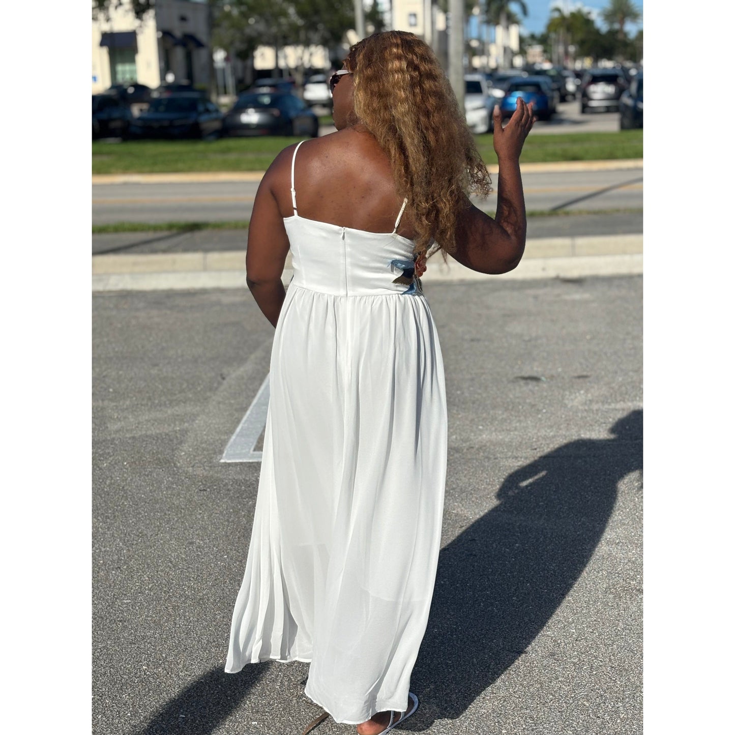 Flo Dress White Maxi- New Arrival