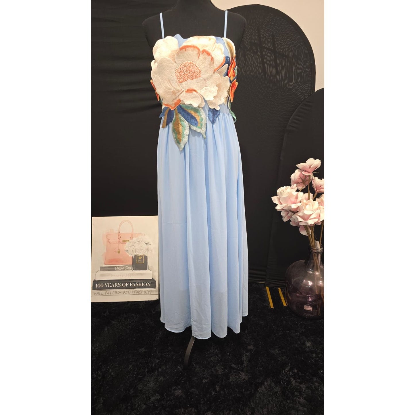 Flo Dress Blue- maxi New Arrivals