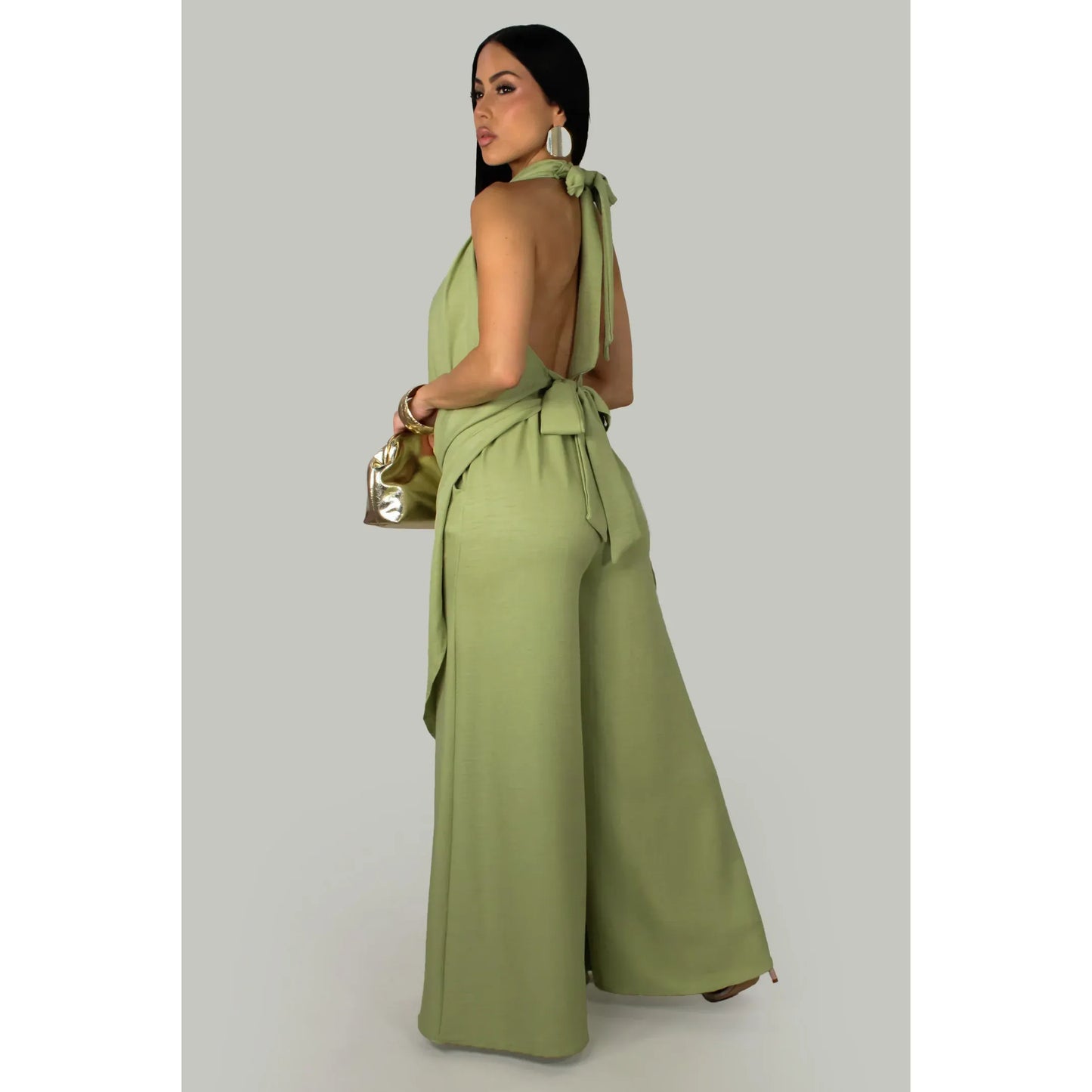 The Amalfi Escape Pant Set -Green New