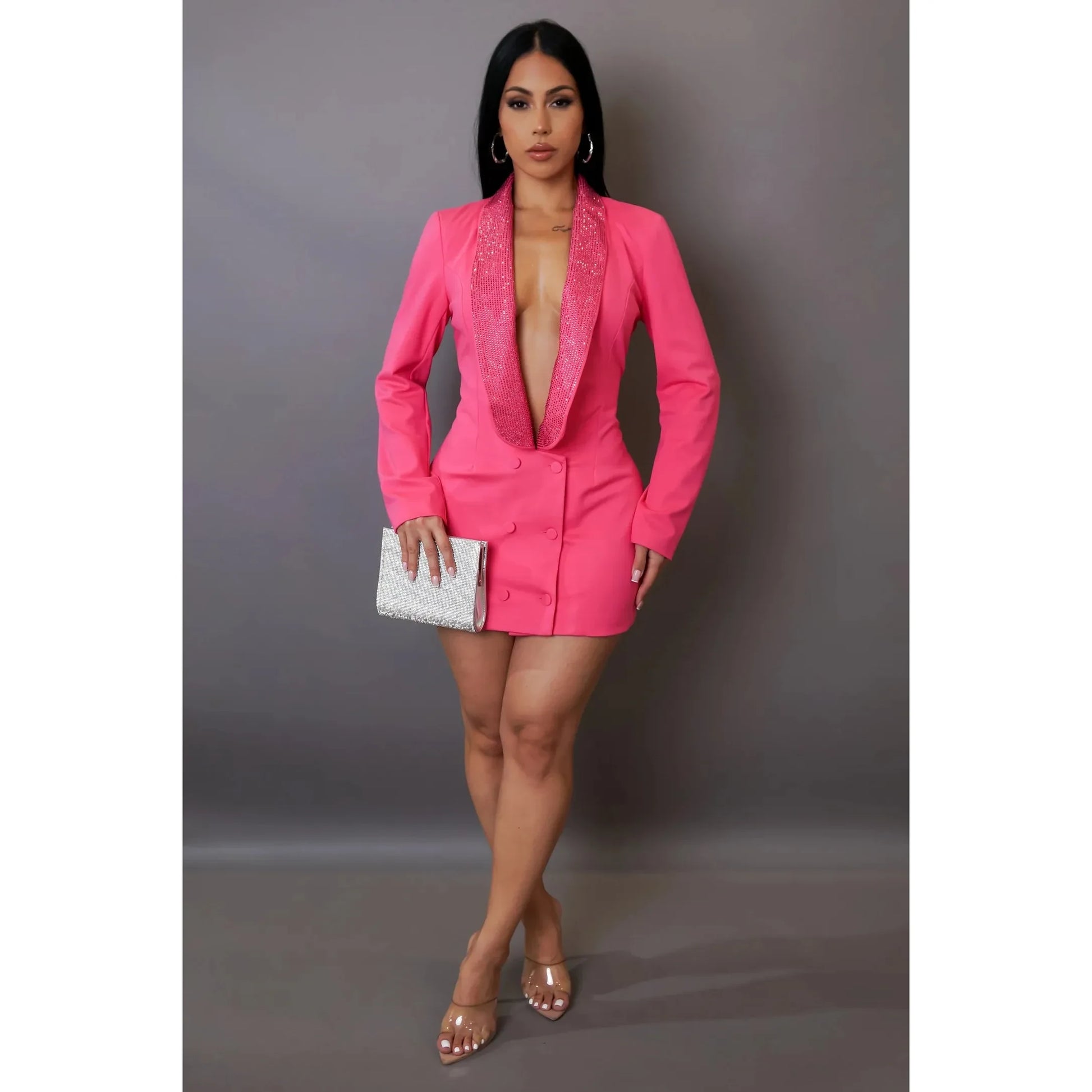 pink glam dress Glam Vacay Bubble Gum Pink Chiffon Dress - Effortlessly Chic, Extra Small Ellae Lisque - Perfect for Summer Getaways & Vacations