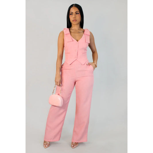 Blush Executive Pant Set -New Arrival